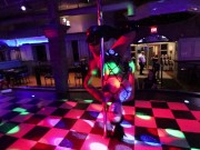 Tall Tantalizing Tattooed Temptress Full Strip Show in Punisher Costume 11/16