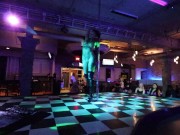 Tall Tantalizing Tattooed Temptress Full Strip Show in Punisher Costume 14/16