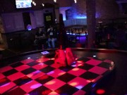 Tall Tantalizing Tattooed Temptress Full Strip Show in Punisher Costume 3/16