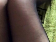 I`m filming myself for my daddy. In pantyhose and his shirt. 14/16