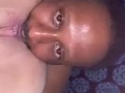 Watch my mans dick sliding in and out of my wet pussy  16/16