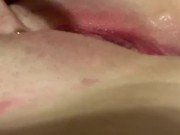 UpClose ASMR; squirting and soaking the bed while trying not to scream 13/16
