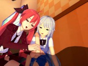 Kazuki and Kotori Itsuka (3D HENTAI) 4/16