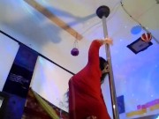 arabic goddess sexy belly dancing strip tease and pole tricks, worship this thick arab ass! 4/16