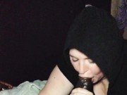 sexy bbw emo chick show him how much she likes sucking him 3/16