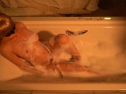 Naughty bathtime - Squriting and wet pussy play in the bathtub 1/16