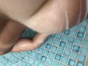 Hairy Pussy Play, Pee, Ass spread in Shower 14/16