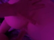 ♡ Трахнулись под неоновым светом. Он кончил на меня пока родителей нет дома. 6/16