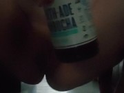 Horny teen gapes her already loose pussy with creamy cum 4/16