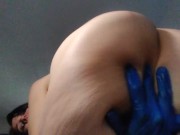 OLD PinkMoonLust Big Booty Anus Bends Over ANAL FINGERS ASSHOLE SQUIRT Female Ejaculation on Hand 2/16