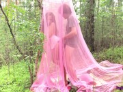 Babe Blowjob Dick and Doggystyle Outdoor in the Tent