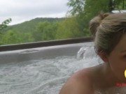 Getting A Blowjob With A Mountain View! 15/16