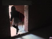 Schoolgirl Blowjob Cock Watchman and Fucking - Oral Creampie 3/16