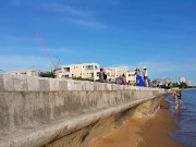 Pussy Flash at BEACH BAR # Micro Mini Bikini at Public Bar Party 12/16