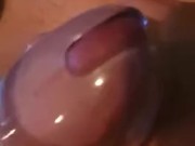 Playing with hubby's caged dick 14/16