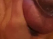 Playing with hubby's caged dick 2/16