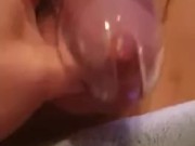 Playing with hubby's caged dick 3/16