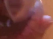 Playing with hubby's caged dick 4/16