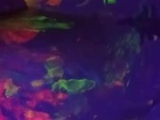 Dirty Slut Gets Some Glowing Cum In her Painted Pussy 10/16