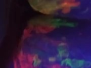 Dirty Slut Gets Some Glowing Cum In her Painted Pussy 11/16