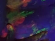 Dirty Slut Gets Some Glowing Cum In her Painted Pussy 12/16