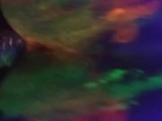 Dirty Slut Gets Some Glowing Cum In her Painted Pussy 5/16