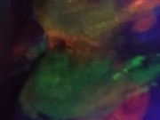 Dirty Slut Gets Some Glowing Cum In her Painted Pussy 6/16