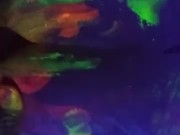 Dirty Slut Gets Some Glowing Cum In her Painted Pussy 8/16