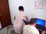 The boss is fucking the secretary girl. 1 3/16