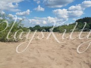 НА ОБЩЕСТВЕННОМ ПЛЯЖЕ ТРАХНУЛИСЬ ПО-БЫСТРОМУ, ЧТОБЫ НАС НЕ ПОЙМАЛИ  - PLAYSKITTY 4K 1/16