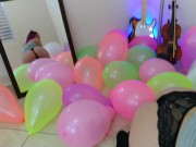 Farting on Balloons!! Cherry Adams Had Fun with her Colorful Baloons and Her Gassy Asshole - FARTS 9/16