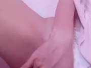 asian teen rubbing panties and hairy pussy 8/16