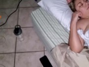 slutty latina GF wakes up with cock in her mouth,cum covered pussy. watch the full video on premium 1/16