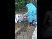 Asian Wife in Traditional Bath Dress - නාන්වා බලන් හිටියම  පුක් පාර  3/16