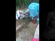 Asian Wife in Traditional Bath Dress - නාන්වා බලන් හිටියම  පුක් පාර  6/16