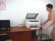 BEST-SELLER! The secretary scans boobs and pussy on the MFP in the office!  6/16