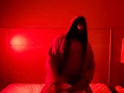 Black Hair Teen With Big Tits Wearing Lingerie Handcuffs And Leash Gets Fucked In Hell Roleplay 6/16