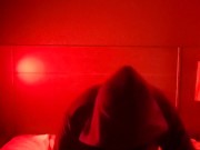 Black Hair Teen With Big Tits Wearing Lingerie Handcuffs And Leash Gets Fucked In Hell Roleplay 7/16