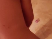 Masturbating and fucking her hole in the ass 16/16