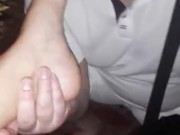 Public dirty feet worship 2/16