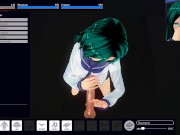 3D HENTAI Two girls jerk off your dick POV 5/16