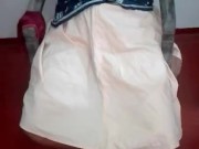 චූ දාගෙන බඩු යනකන් කිම්බට තනියම දෙන සැපක් The girl is fucking alone in the morning 1/16