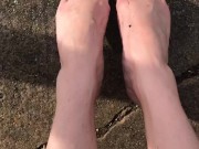ASMR dirty wet toes in the sun 9/16