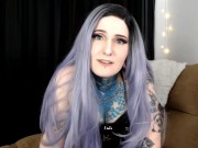 Sexy goth girl joi masturbates and cums hard 6/16