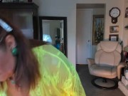 Mature Latina woman dancing sexy in my short lace negligee lingerie 5/16