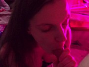 step sister learns to suck cock and gives blowjob for the first time 3/16