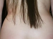 She got horny watching porn. She is so wet and rides my dick she earned a creampie 10/16