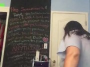 Strip dancing in girlfriends bedroom (Old Video) 1/16