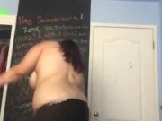 Strip dancing in girlfriends bedroom (Old Video) 13/16
