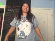 Strip dancing in girlfriends bedroom (Old Video) 2/16